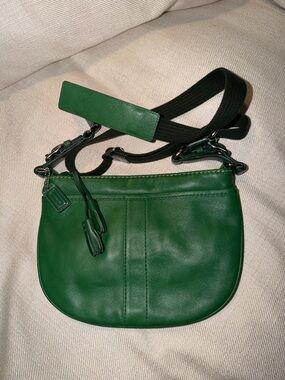 Coach Emerald Green Leather Crossbody Bag